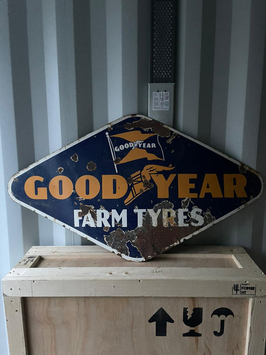 Goodyear Farmtyres Enamel Sign