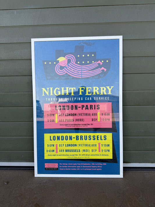Southern British Railways Night Ferry Poster